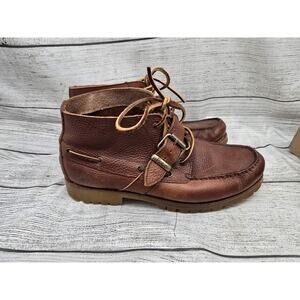 Men's Ralph Lauren Polo Rumford Leather Boots | Brown | Size 9D